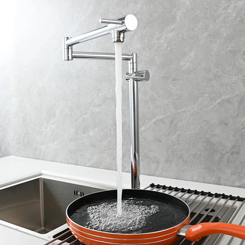 Ciencia Brass Pot Filler Faucet Wall Mount Sink