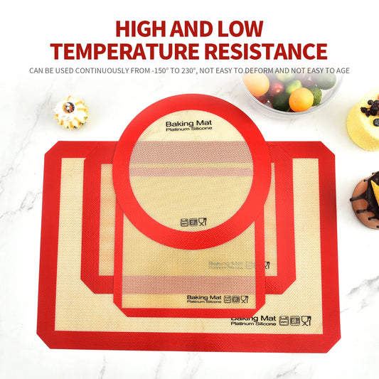1pcs Silicone Baking Mat Rolling Kneading Oven Mat