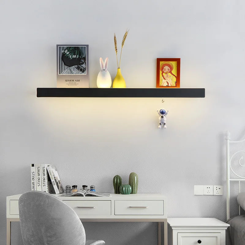 Modern Led Wall Lights Storage Rack Wall Lights