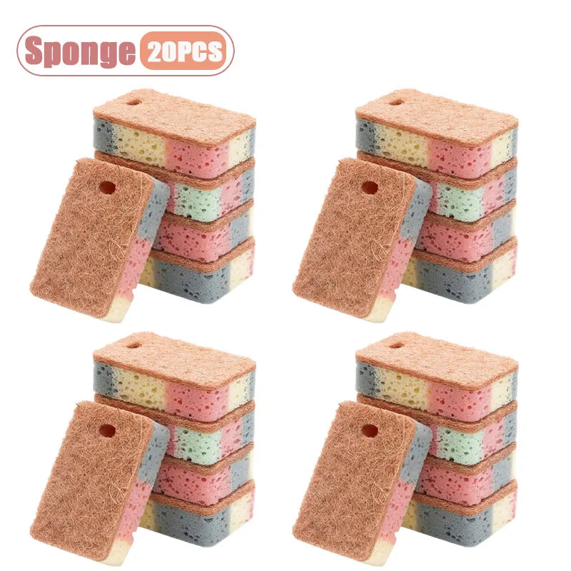 Dual Sided Dish Sponge Colorful Cellulose Sponges Utensil