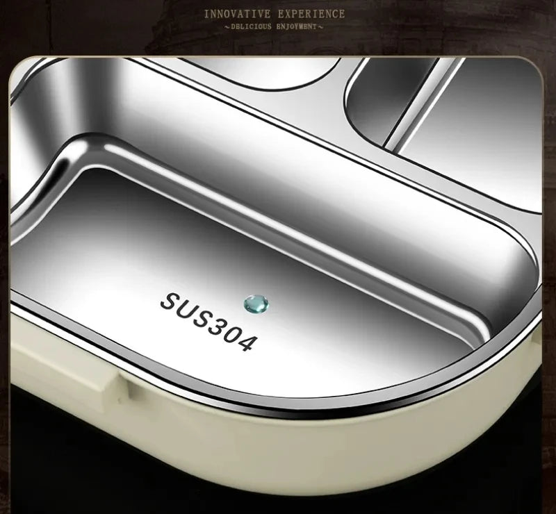 304 Stainless Steel Compartment Insulated Lunch Box Office