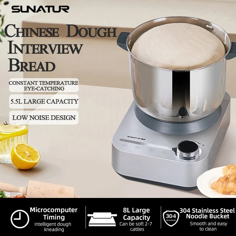 Sunatur 5l/8l Electric Dough Mixer Kneader Mixer Stand