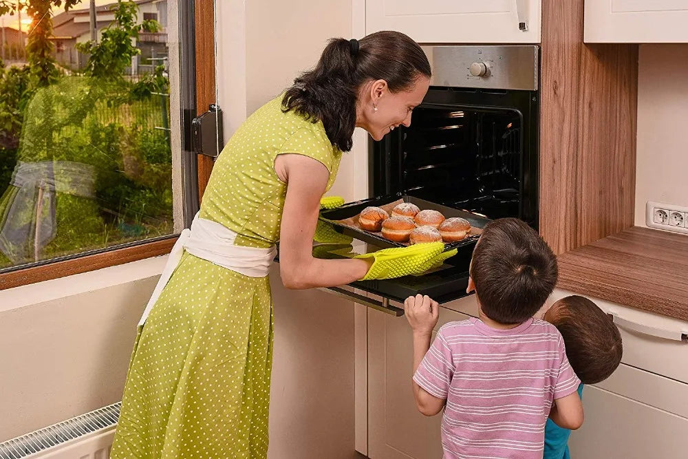 Baking Silicone Microwave Oven Gloves Bbq Grill Gloves
