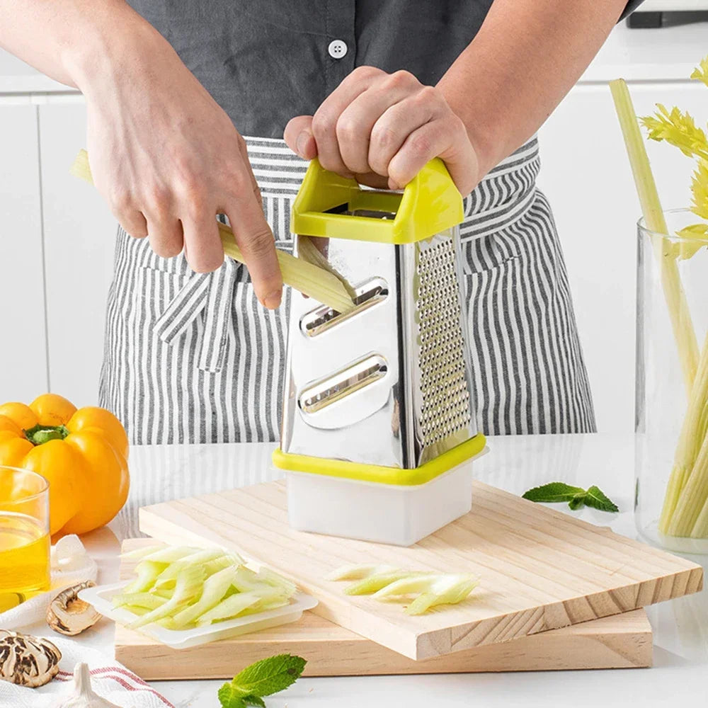 Multipurpose Grater Vegetable Slicer Four-Side Box Grater