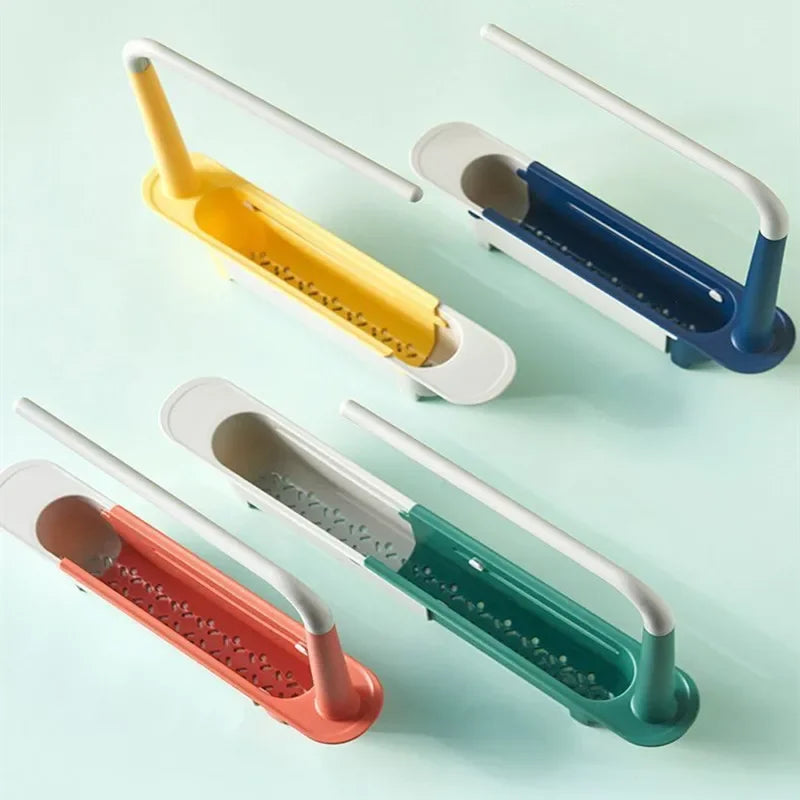 Sink Drain Rack Telescopic Sink Shelf Sinks Organizer