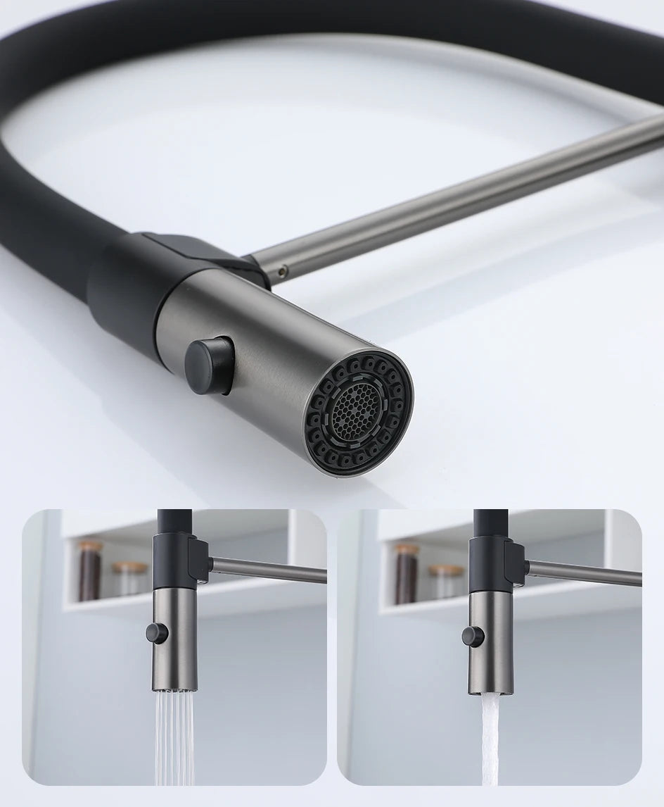 Faucet Sink Faucets Rubber Pull Down Stream Sprayer