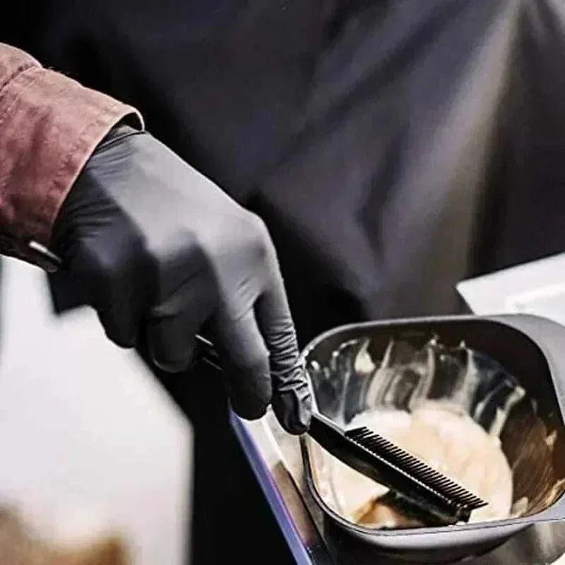 Disposable Gloves Black Nitrile Gloves Durable Cooking Tattoo