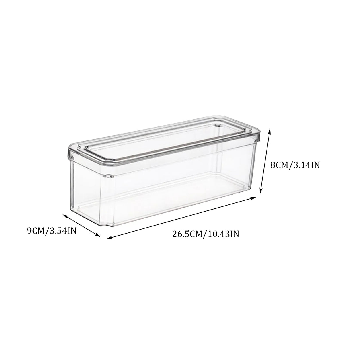 Refrigerator Organizer Bin Stackable Fridge Food Storage Box