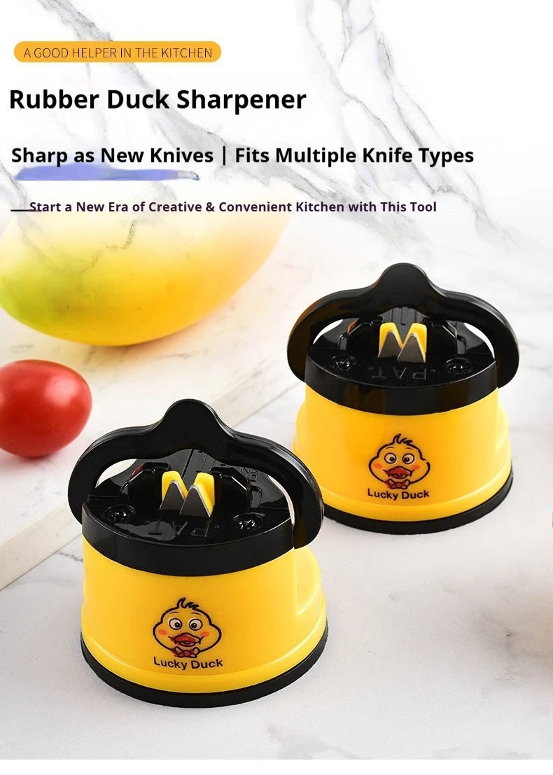 Mini Suction Cup Duck Sharpeners Creative Knife Sharpener