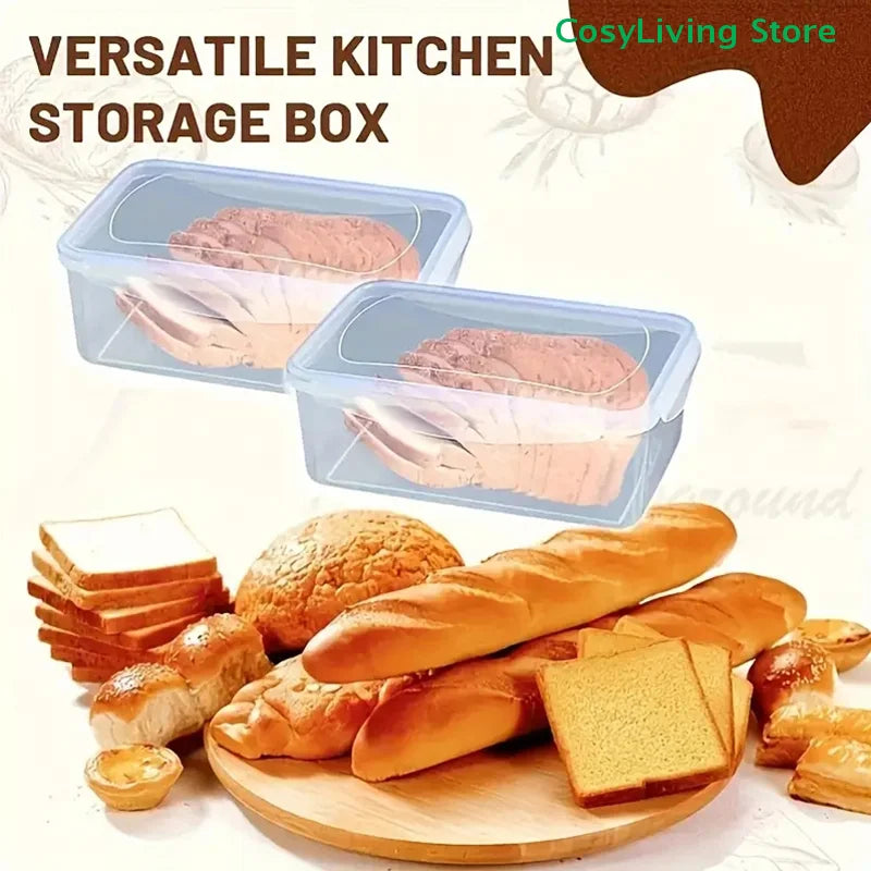Airtight Food Storage Container Lid Plastic Bread Storage