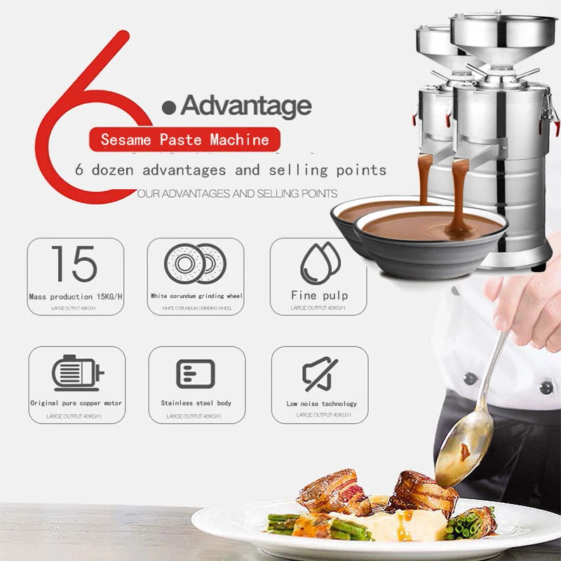 110v 220v Peanut Butter Maker Machine Sesame Nut
