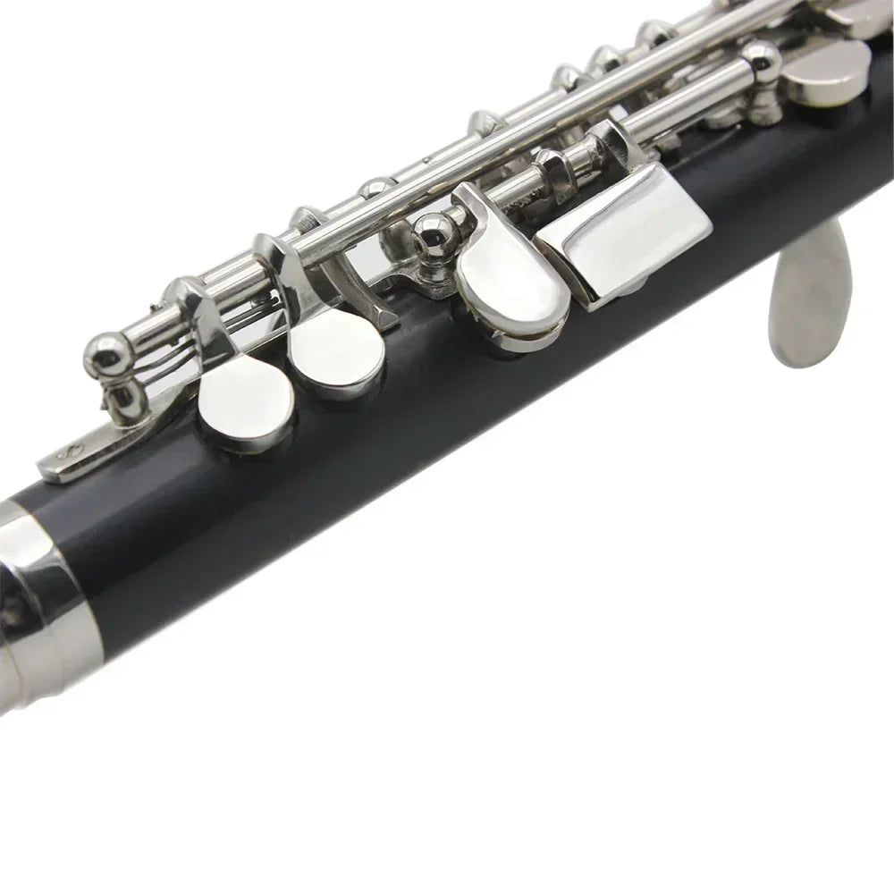 Black Silver Piccolo Professional Key Piccolo Padded Case
