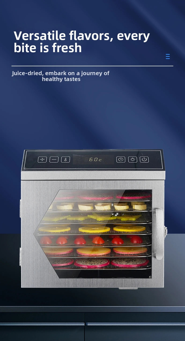 18-Tier Commercial Food Dehydrator Heavy-Duty Dryer Meat Fruits