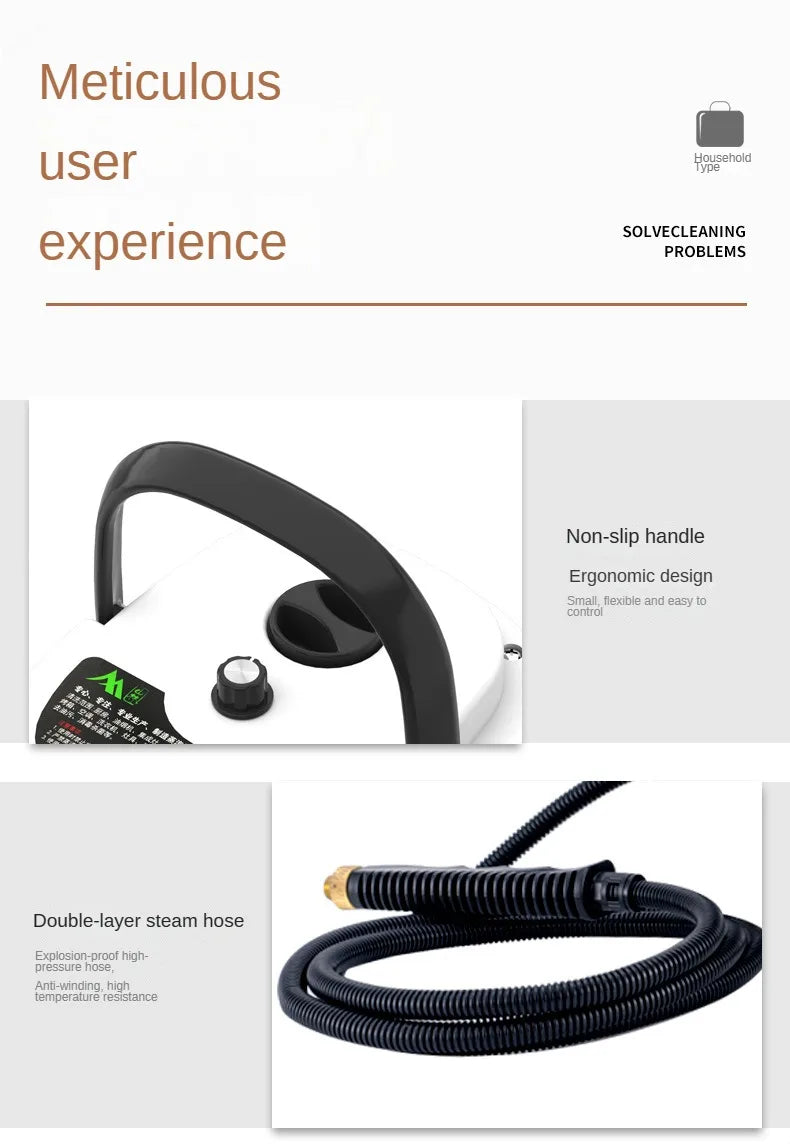 2500w Steam Cleaner High Temperature Pressurized Steam Cleaning