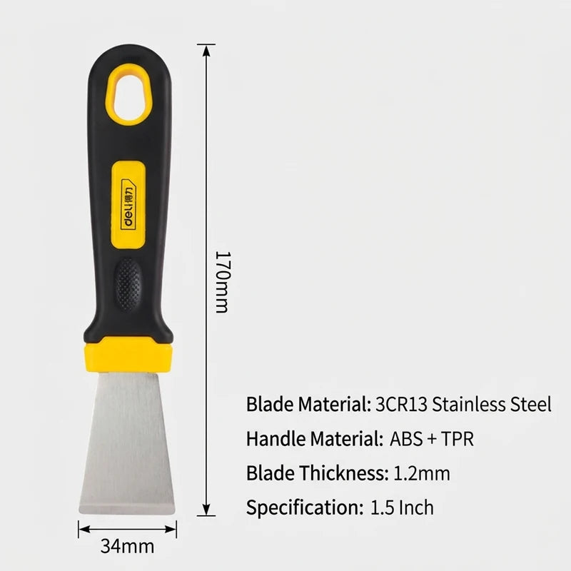 5inch 2mm Thick Grease Scraper Straight/Curved Edge 3cr13