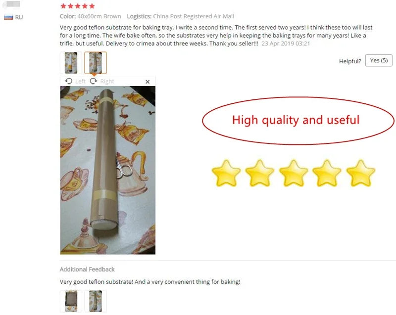6/7/8/9/10/50pcs Kithchen Bakeware Oil-Proof Paper Reusable