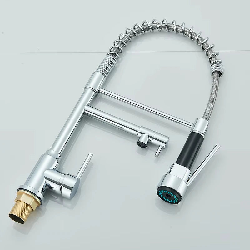 Black Sink Faucet Pull-Out Cold Water Mixing Faucet