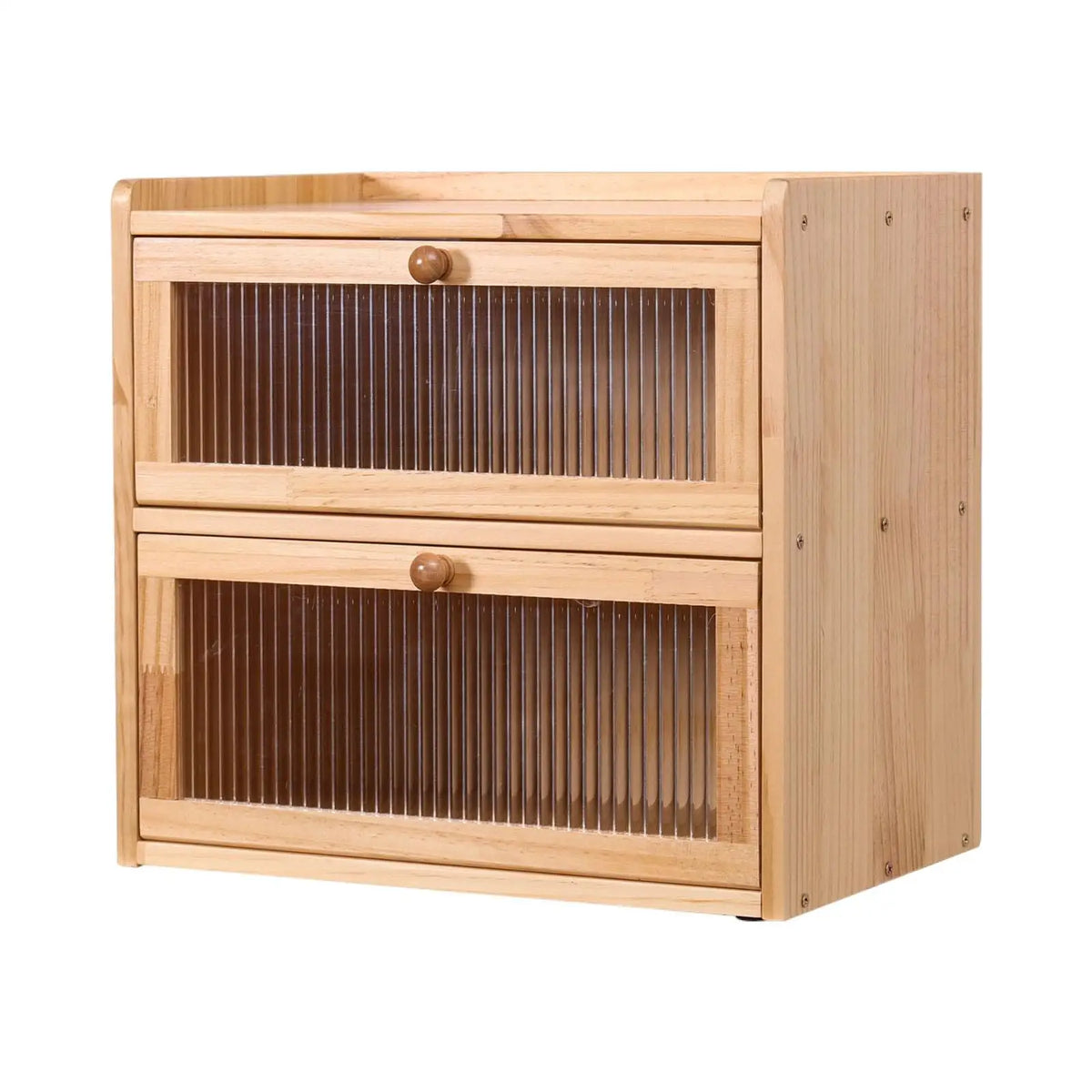Bread Box Countertop Layer Unique Gift Flip Lid