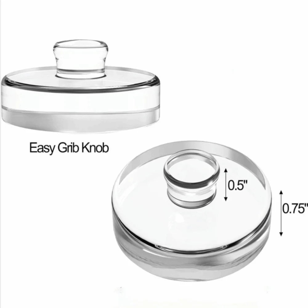 Fermented Glass Weights Clear Handle Wide Mouth Mason