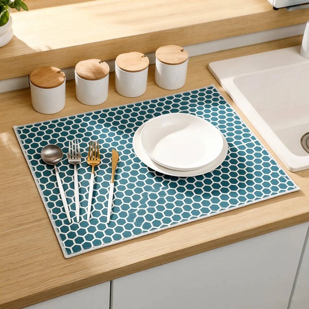 Pack Dish Drying Mat 38 50cm Ultra Absorbent