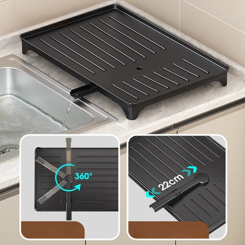 Heavy-Duty Plastic Sink Base Drain Board - Clog-Resistant
