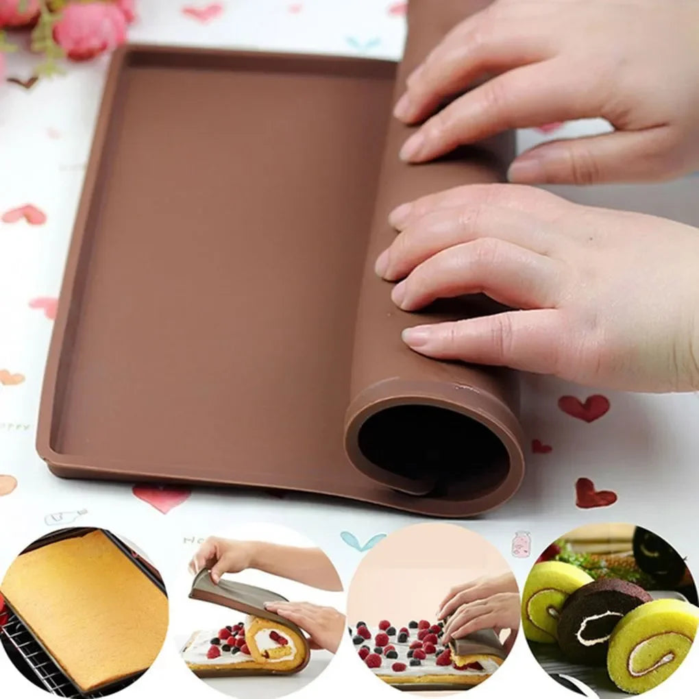 Silicone Baking Mat Cake Roll Pad Molds Macaron