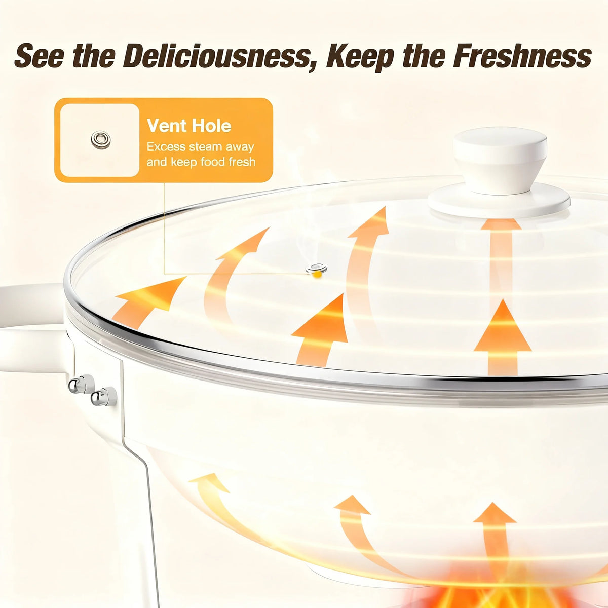 White Chafing Dishes Buffet Glass Lid 5qt 1-2-4pack