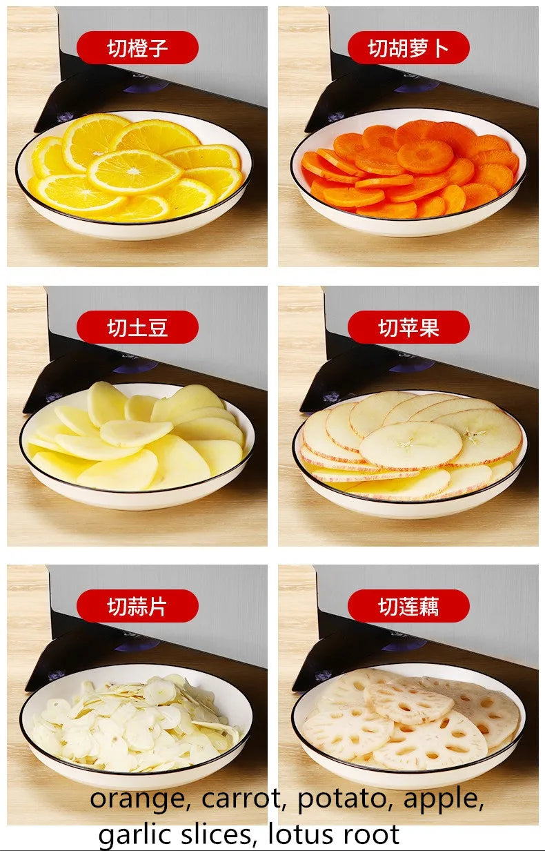 Commercial Fruit Slicer Stainless Steel Electric Slicer Lemon