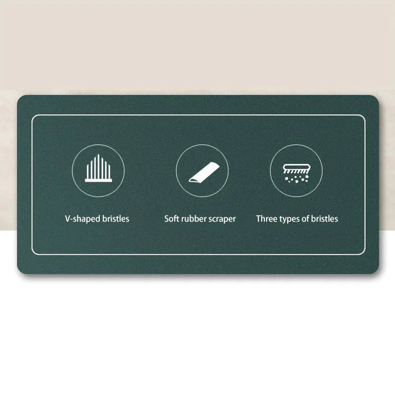 In Brush Squeegee Gap Groove Cleaning Glass Scraper