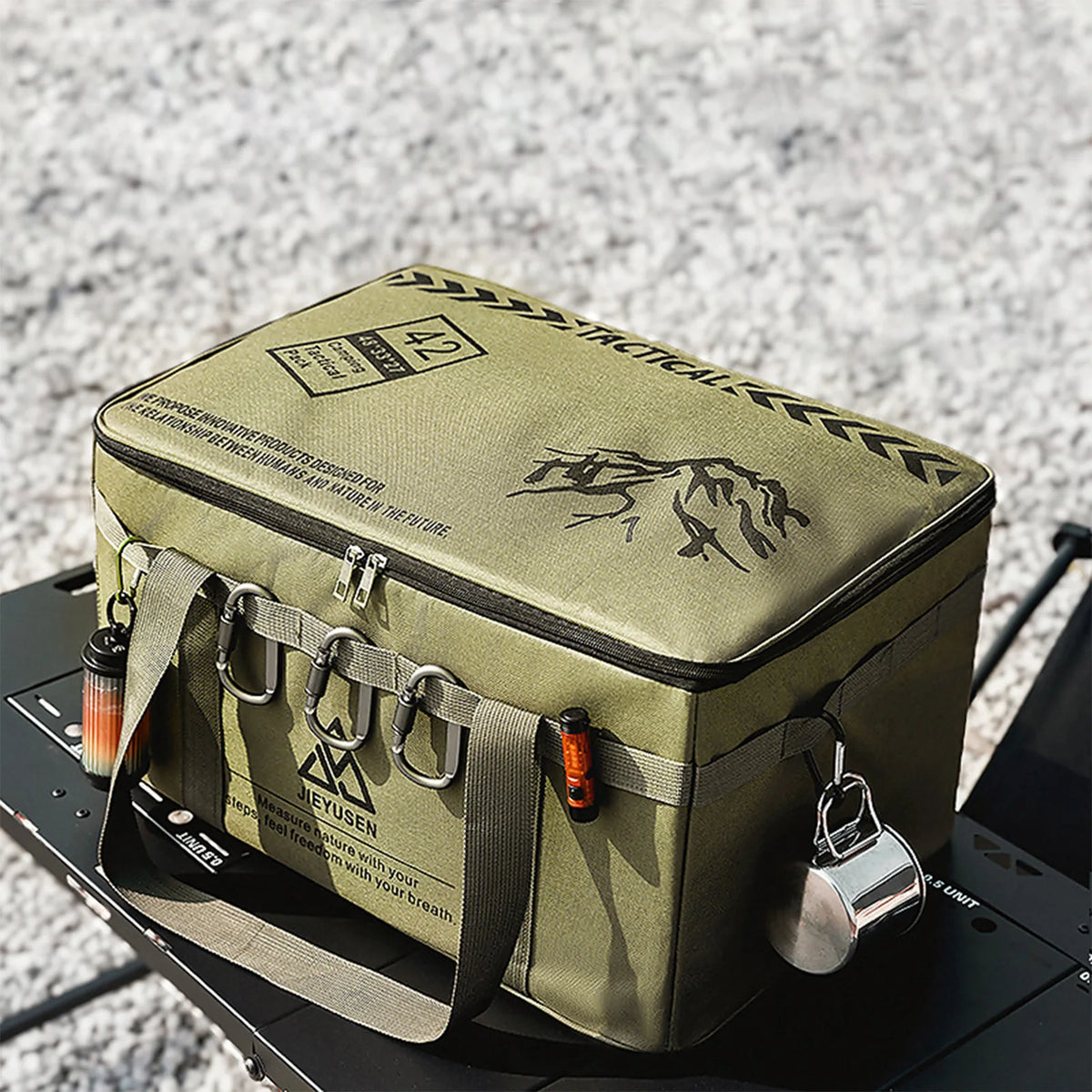 30/42l Camping Organizer Waterproof Oxford Cloth Picnic Bag