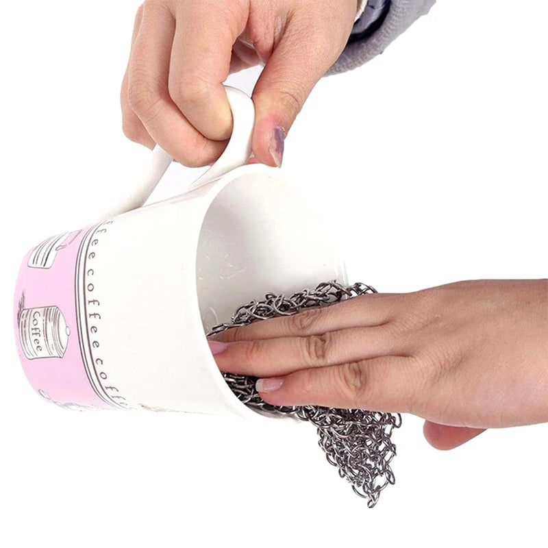 Cleaning Ring Stainless Steel Cleaner Chainmail Scrubber Reusable