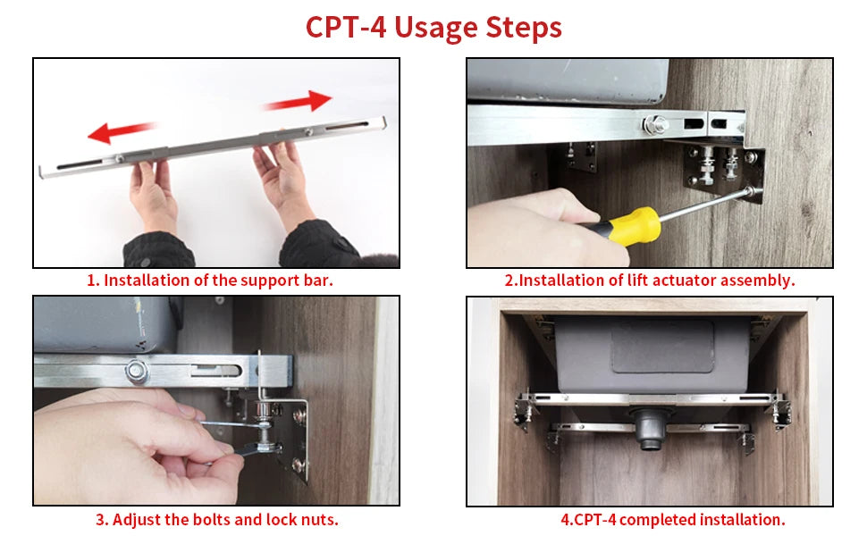 2pcs Undermount Sink Supports Brackets Adjustable Stainless Steel