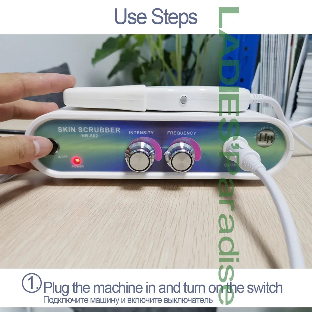Professional Ultrasonic Facial Skin Scrubber Exfoliatorion Deep