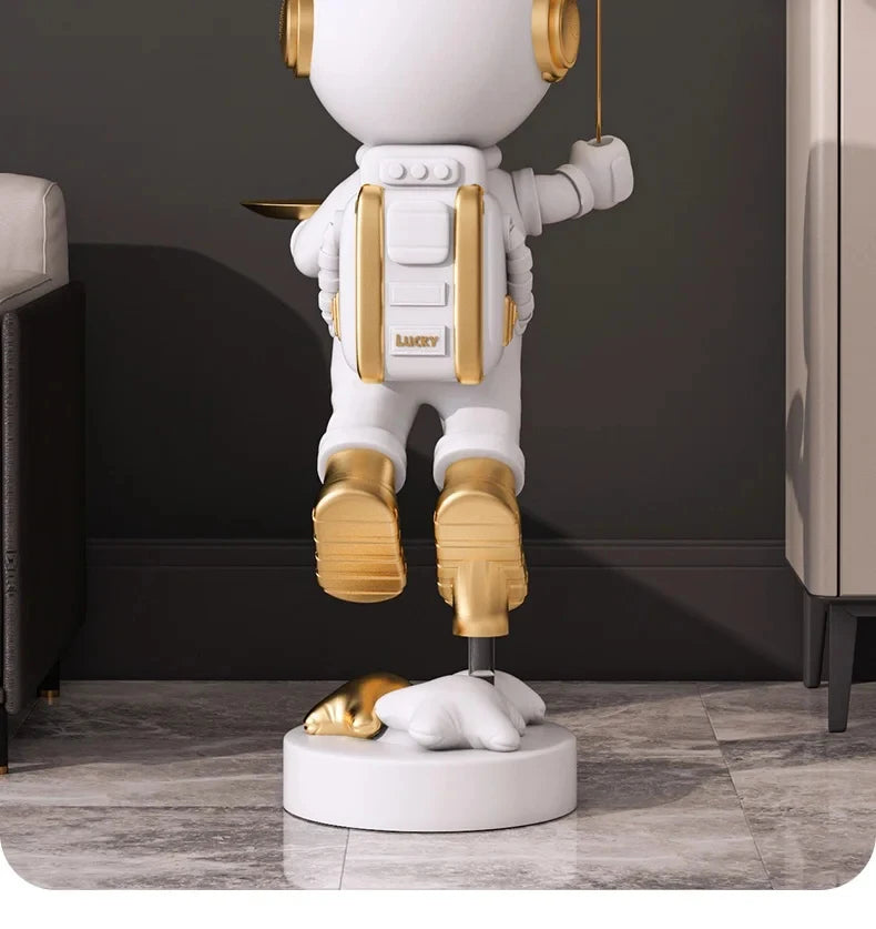 Decor Astronaut Statues Tray Storage Rack Art Ornaments
