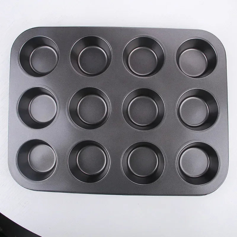 6/12 Holes Cake Baking Pan Bakeware Muffin Cupcake