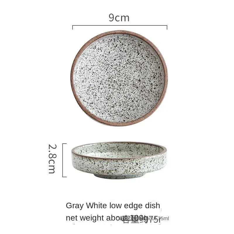 Ceramic Tableware Restaurant Clay Small Dish Rice Bowl