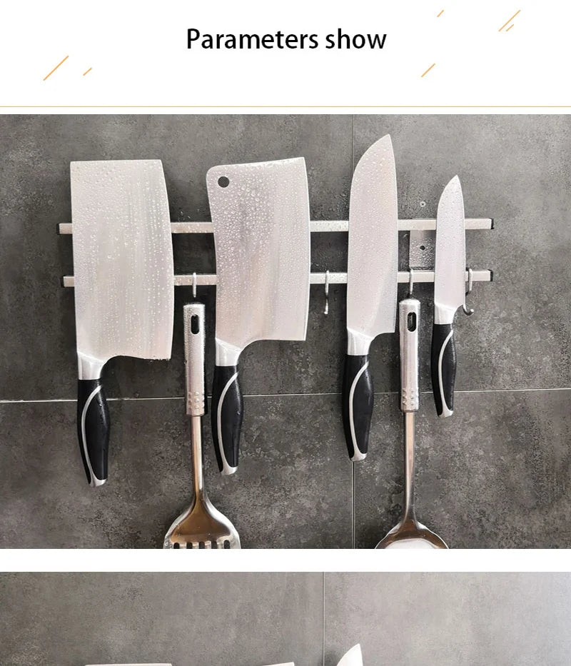 Self Adhesive Power Magnetic Knife Holder Wall Mount