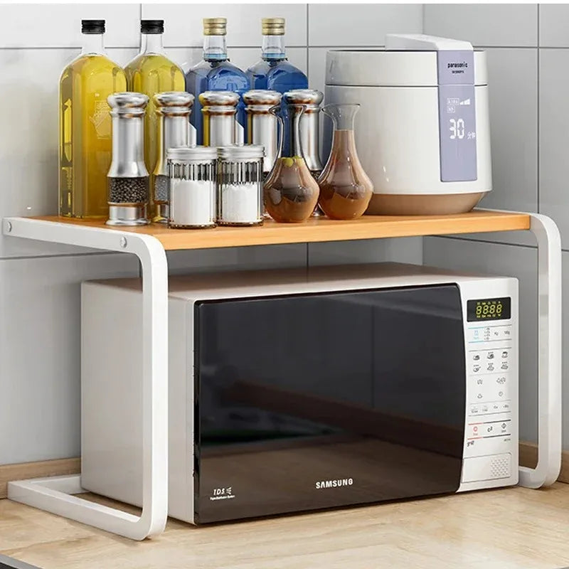 Seasoning Oven Rack Multi-Layer Seasoning Storage Holder Wood