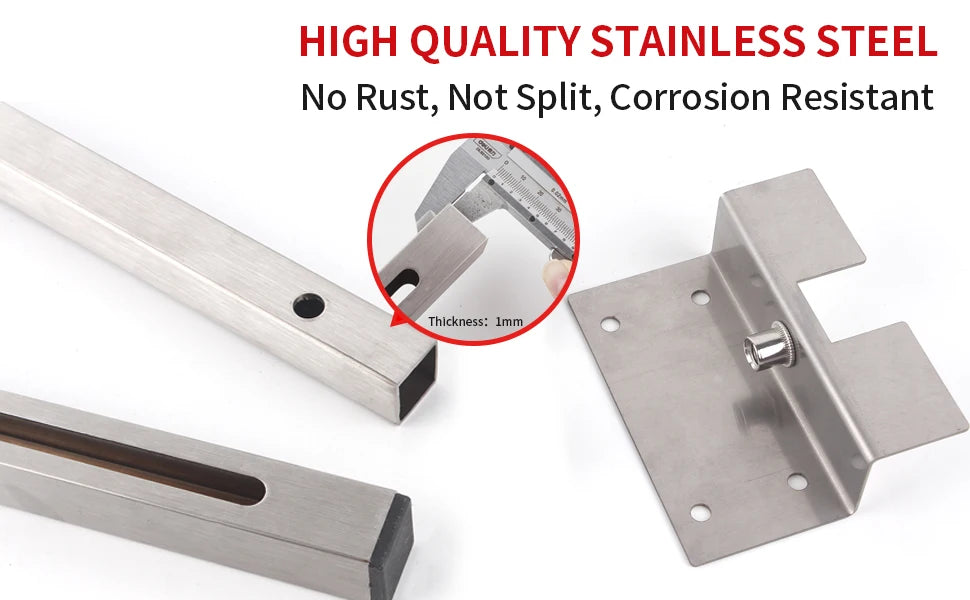 2pcs Undermount Sink Supports Brackets Adjustable Stainless Steel