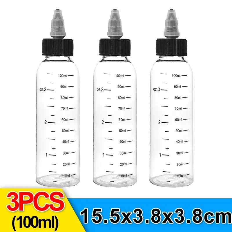 10/1pcs Plastic Squeeze Bottle Reusable Sauce Oil Dispenser