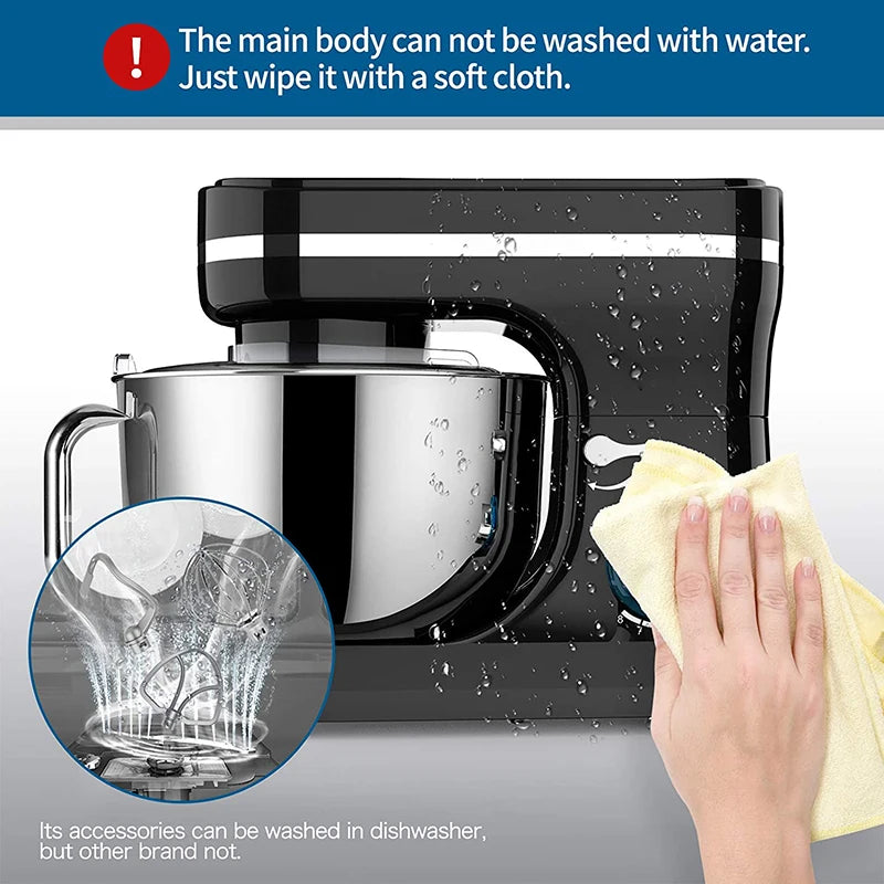 Powerful Stand Mixer Electric Blender Desktop Egg Whisk