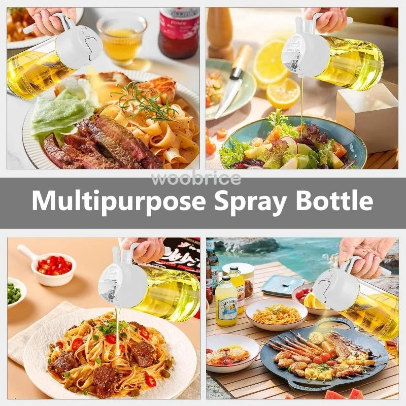 2in1 500ml Glass Oil Sprayer Olive Oil Spray