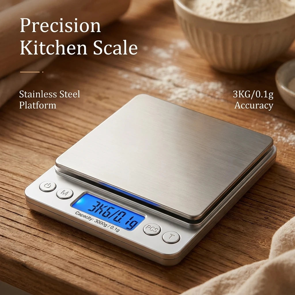 Digital Scale Stainless Steel Food Scale Lcd Display