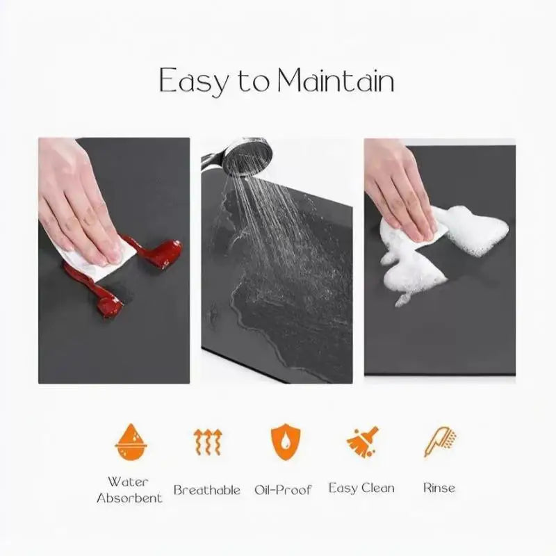 Absorbent Fast Drying Non Slip Counter Mat 30