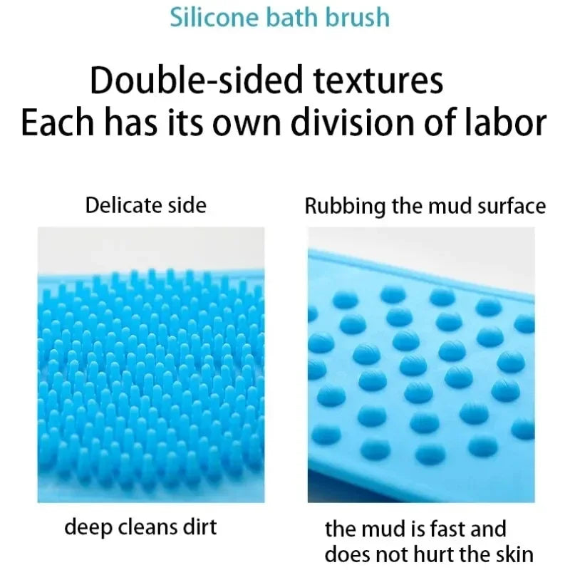 Body Sponge Silicone Back Brushes Bath Towels Scrubber