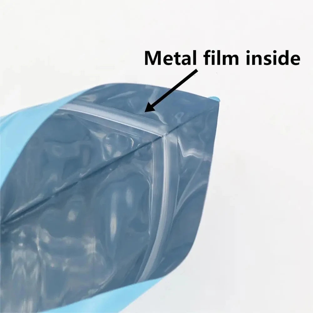 100pcs Durable Moisture Proof Zipper Seal Mylar Bags