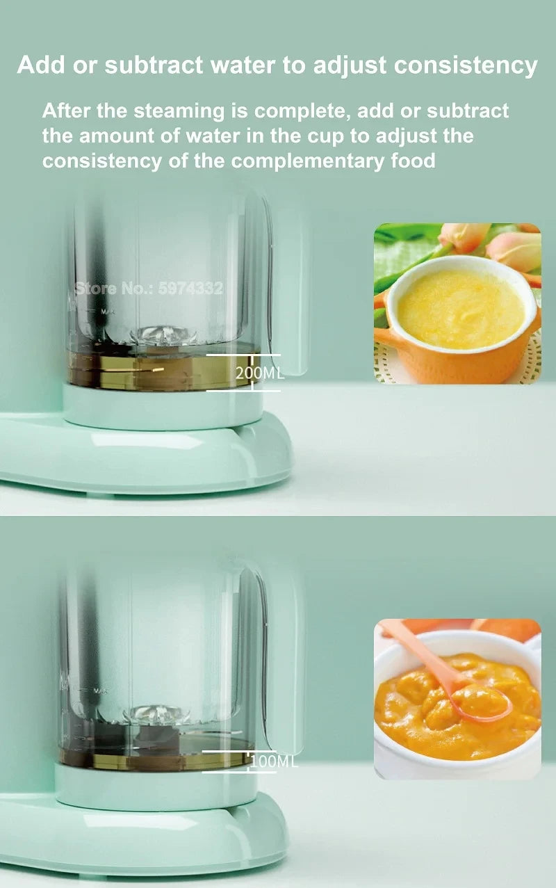 300w Baby Food Cook Mixer Steamer Fruit Vegetable