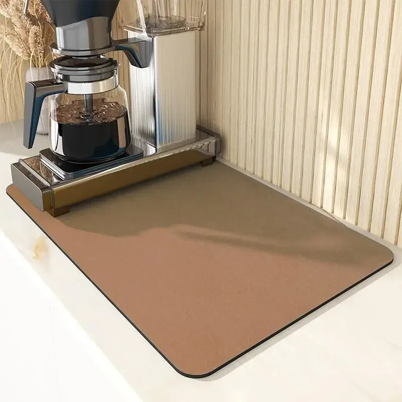Countertop Dish Drying Mat Absorbent Drain Mat Non