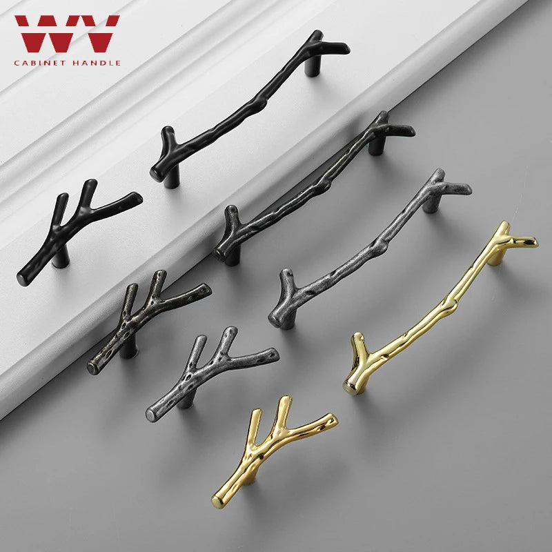 Wv Gold Tree Branch Cabinet Storage Handle Antique