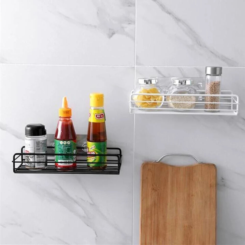 Bathroom Storage Rack Organizer Shelf Black Shelves Corner